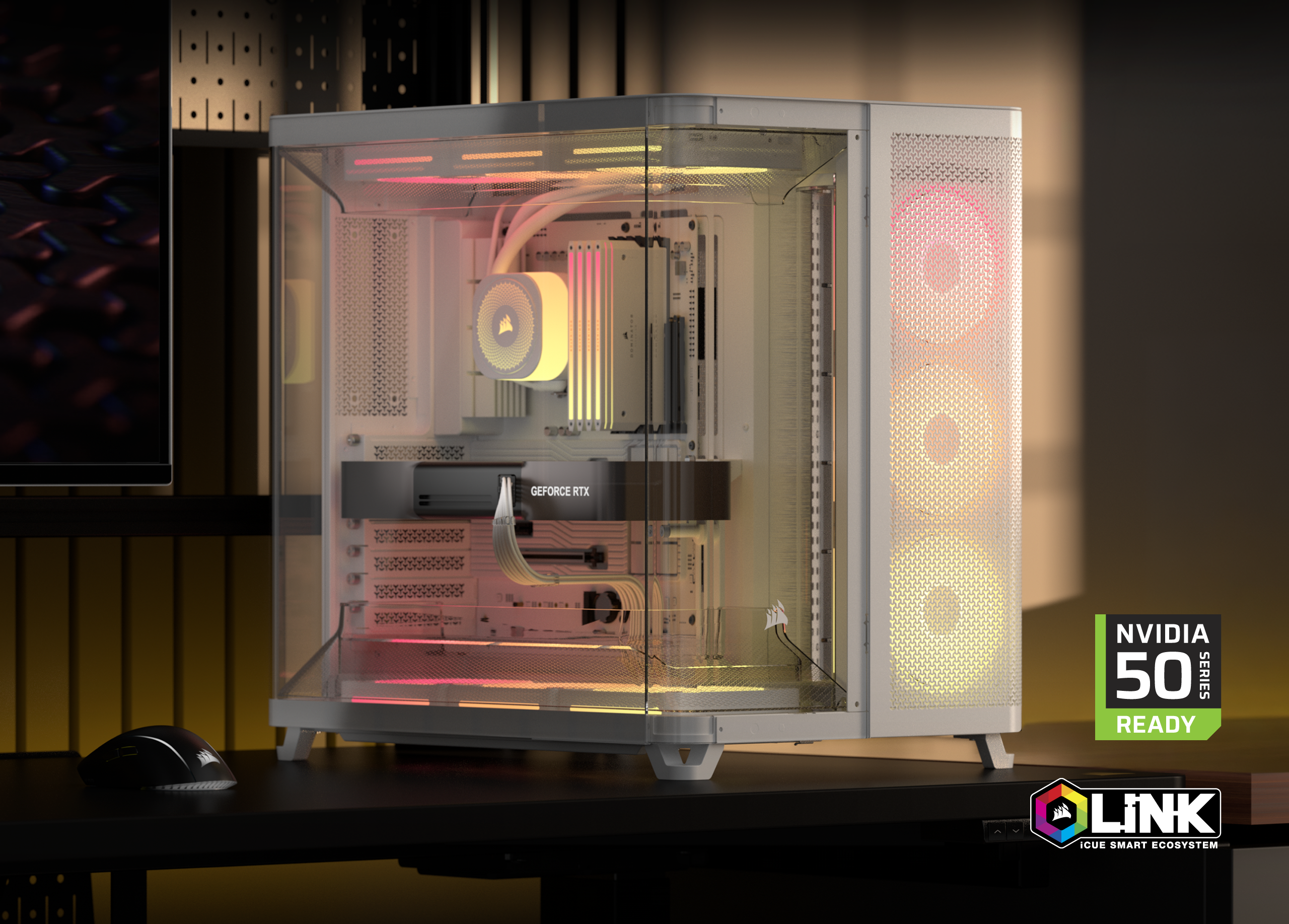 Corsair AIR 5400 LX-R RGB iCUE LINK Triple Chamber Mid-Tower PC